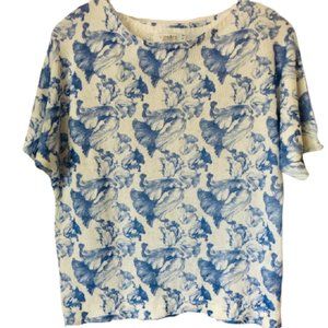 Luisa Ricci Blue/White S/S Tulip Sweater Italy - S